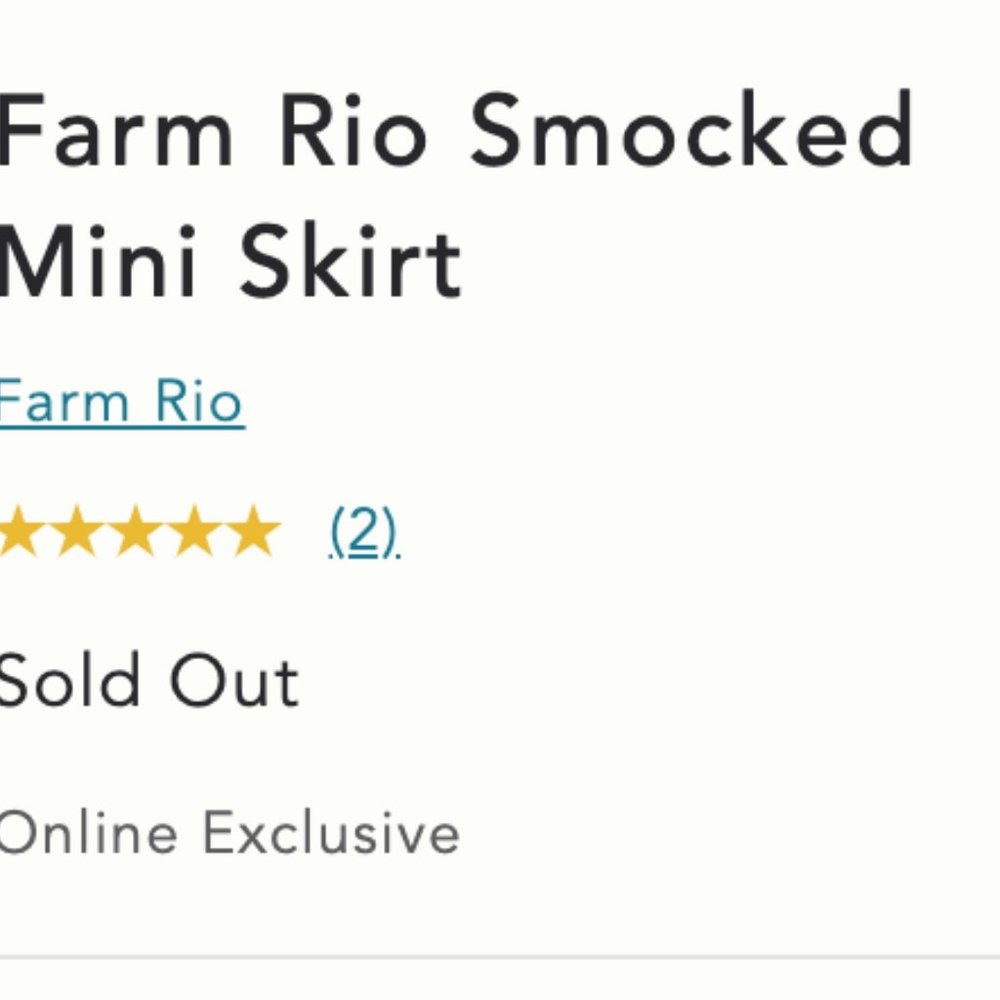 Farm Rio Smocked Mini Skirt - Picture 5 of 5